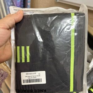 Black and Neon Green Knee Brace